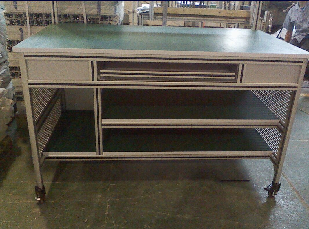 定制檢驗臺工作臺，現在流行鋁材質